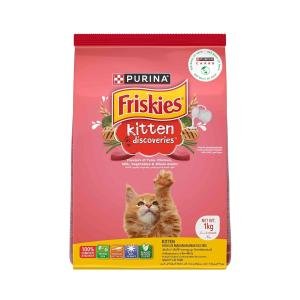Friskies Kitten Discoveries, 1kg, Contains Tuna, Chicken, Milk, Vegetables & Whole Grain Flavours