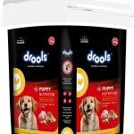 Drools Puppy Dry Dog Food Chicken and Egg Inside Container 5kg Pack