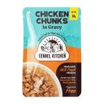 Kennel Kitchen Chicken Chunks in Gravy, 80g (Pack of 12) | Wet Dog Food for Adult & Puppy | Dog Food Gravy with Regionally Sourced Fresh Chicken | Free from Artificial Colours & Preservatives