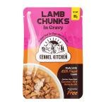 Kennel Kitchen Lamb Chunks in Gravy, 80g (Pack of 12) | Wet Dog Food for Adult & Puppy | Dog Food Gravy with Regionally Sourced Fresh Lamb | Free from Artificial Colours & Preservatives