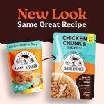 Kennel Kitchen Adult & Puppy Dog Food, Chicken and Lamb Chunks in Gravy, 12 Pouches (12 x 80g Each)