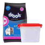 Drools Kitten(1-12 Months) Dry Cat Food, Ocean Fish, 1.2kg with Free Container