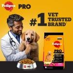 Pedigree PRO Puppy Large Breed, 10 kg Dry Dog Food, Vet Trusted Brand, Expert Nutrition, Quality Protein, 33% More Nutrients (3-18 Months)