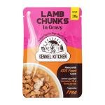 Kennel Kitchen Lamb Chunks in Gravy, 130g (Pack of 12) | Wet Dog Food for Adult & Puppy | Dog Food Gravy with Regionally Sourced Fresh Lamb | Free from Artificial Colours & Preservatives