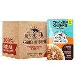 Kennel Kitchen Chicken Chunks in Gravy, 130g (Pack of 12) | Wet Dog Food for Adult & Puppy | Dog Food Gravy with Regionally Sourced Fresh Chicken | Free from Artificial Colours & Preservatives